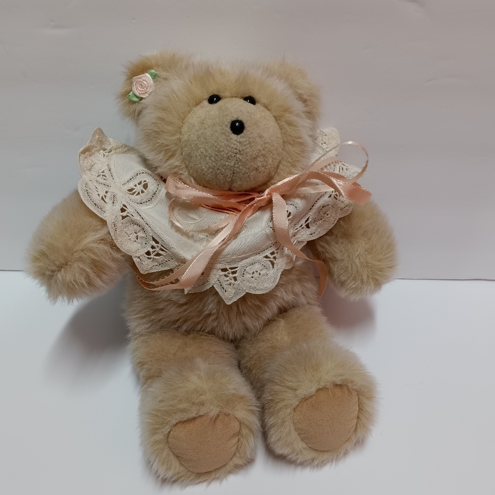Vintage Cartier Bear Company "Peaches" Limited Edition Stuffed Plush Bear 13"